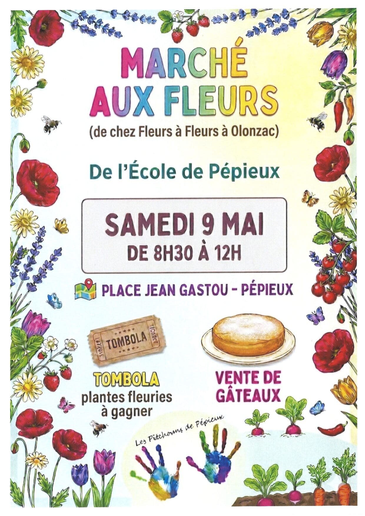 marché aux fleurs - Pépieux